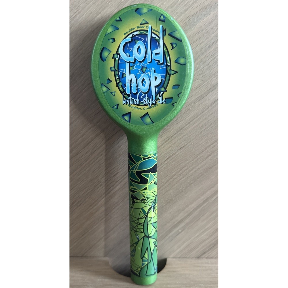 Cold Hop British Style Ale Boulder Beer Company BBC Tap Handle 9" Green Man Cave